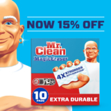 15% OFF Coupon for Mr. Clean Magic Eraser