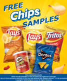 Free Chips Samples (Lays, Pringles etc.)