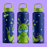 Free Alien Water Bottle