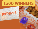 Free Gift Cards  to Popeyes and more!