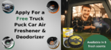 FREE Truck Puck Car Air Freshener & Deodorizer!