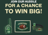 Jameson® Irish Whiskey Touchdown in Dublin Sweepstakes: Instantly Win!