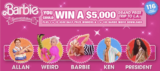 Big Bang Theory Barbie Sweepstakes Character of the Day Answer