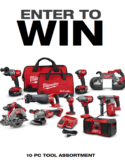 Chance to Win Milwaukee Tool 10 Piece Combo Tool Kit