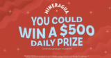 Win $500 E-Gift Card Daily!