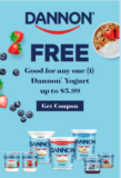 FREE Dannon Yogurt.