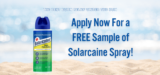 FREE Sample Of Solarcaine sunburn relief.