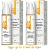 FREE DERMA E VITAMIN C SERUM & MOISTURIZER