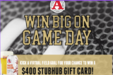  Win $400 Stubhub gift card