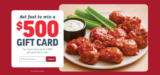 Win Applebee’s gift card – up to $500!